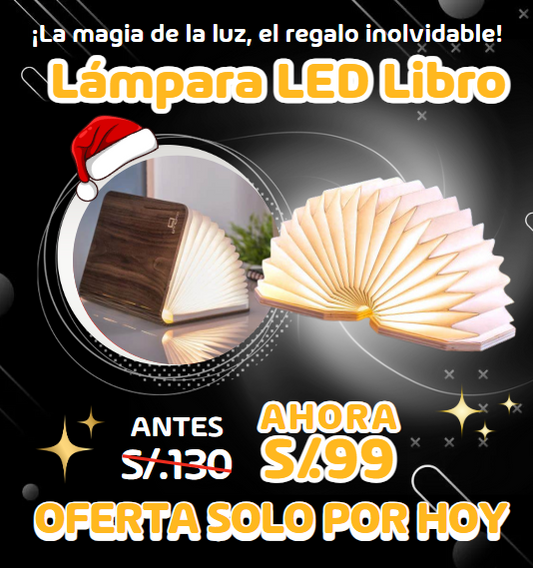 Lámpara LED Libro Plegable