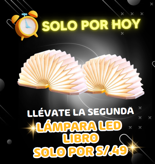 Oferta Segunda Unidad Lámpara LED Libro